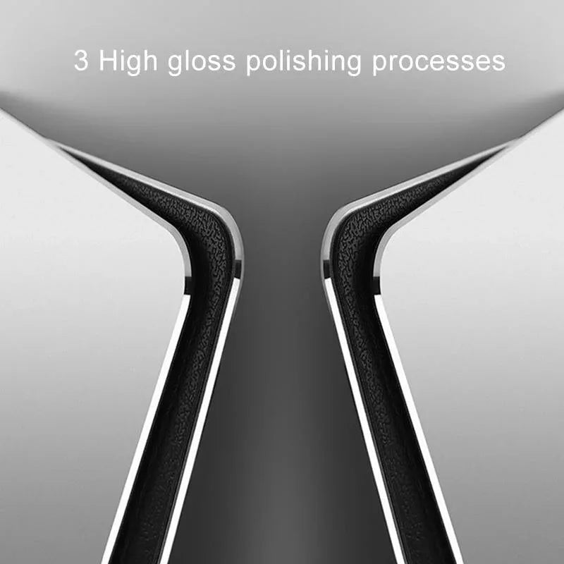 Double Sided Non Slip Aluminum Mouse Pad L Size - Silver - Mekamart Australia