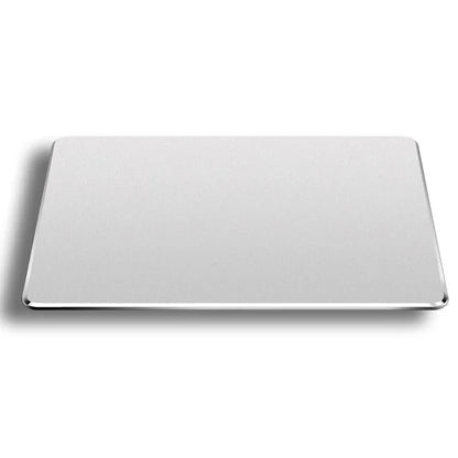 Double Sided Non Slip Aluminum Mouse Pad L Size - Silver - Mekamart Australia