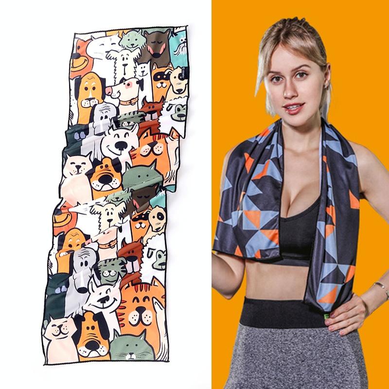 Quick Drying Gym Towel For Sports - Black Tiger