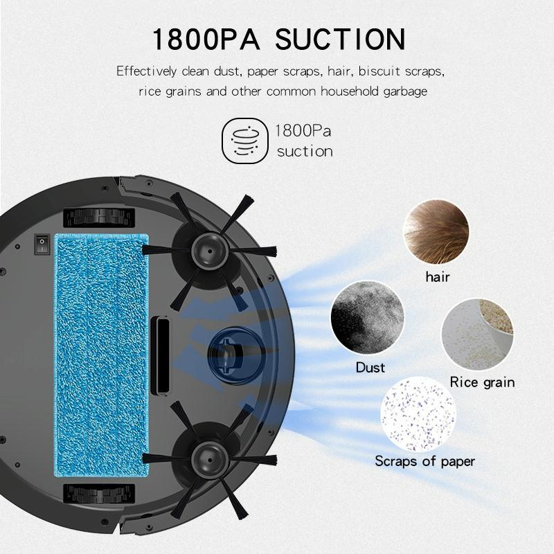 Smart Path-charging Sweeping Robot for Household - White - Mekamart Australia