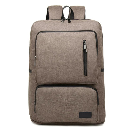 Stylish Notebook Tablet Backpack - Spacious & Casual - Brown - Mekamart Australia