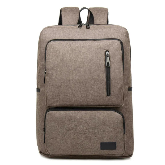 Stylish Notebook Tablet Backpack - Spacious & Casual - Brown
