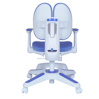 Ergonomic Children Kids Study Chair Set of 4 Height Adjustable - Blue