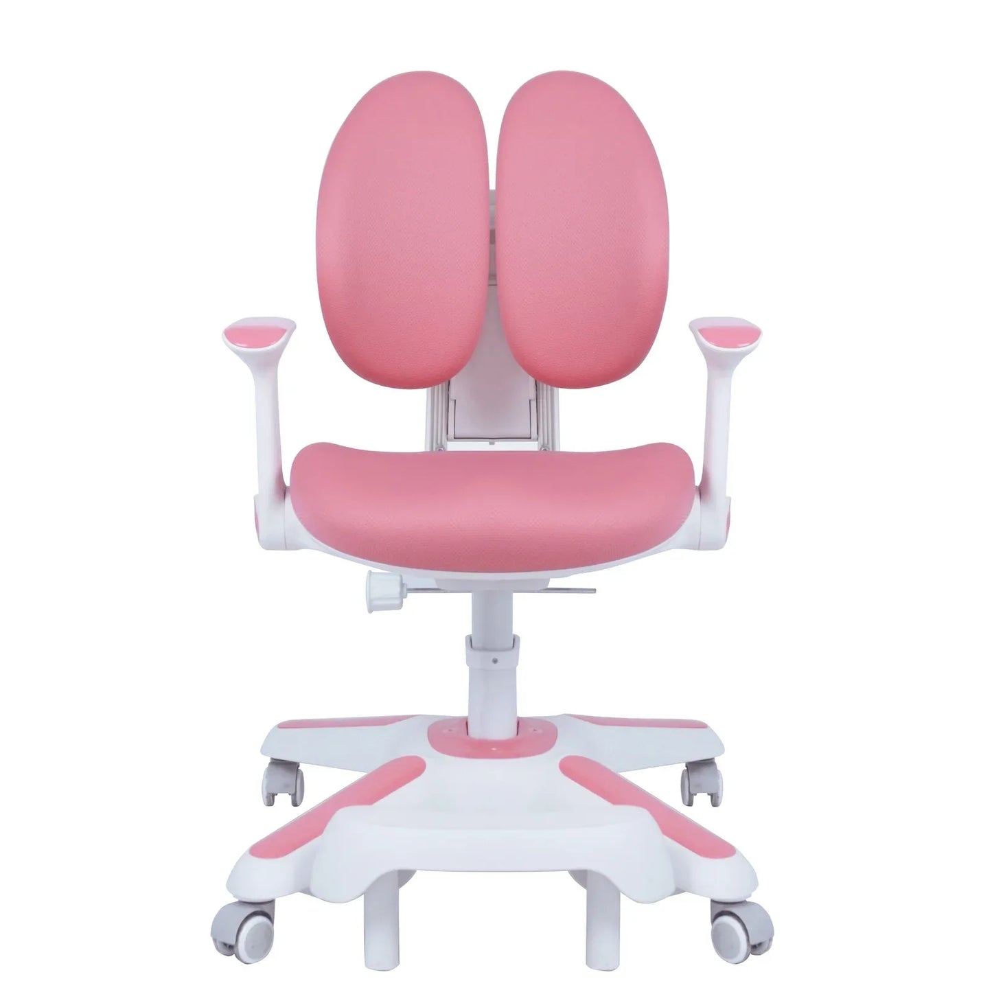 4x Ergonomic Children Kids Study Chairs Height Adjustable - Pink - Mekamart Australia