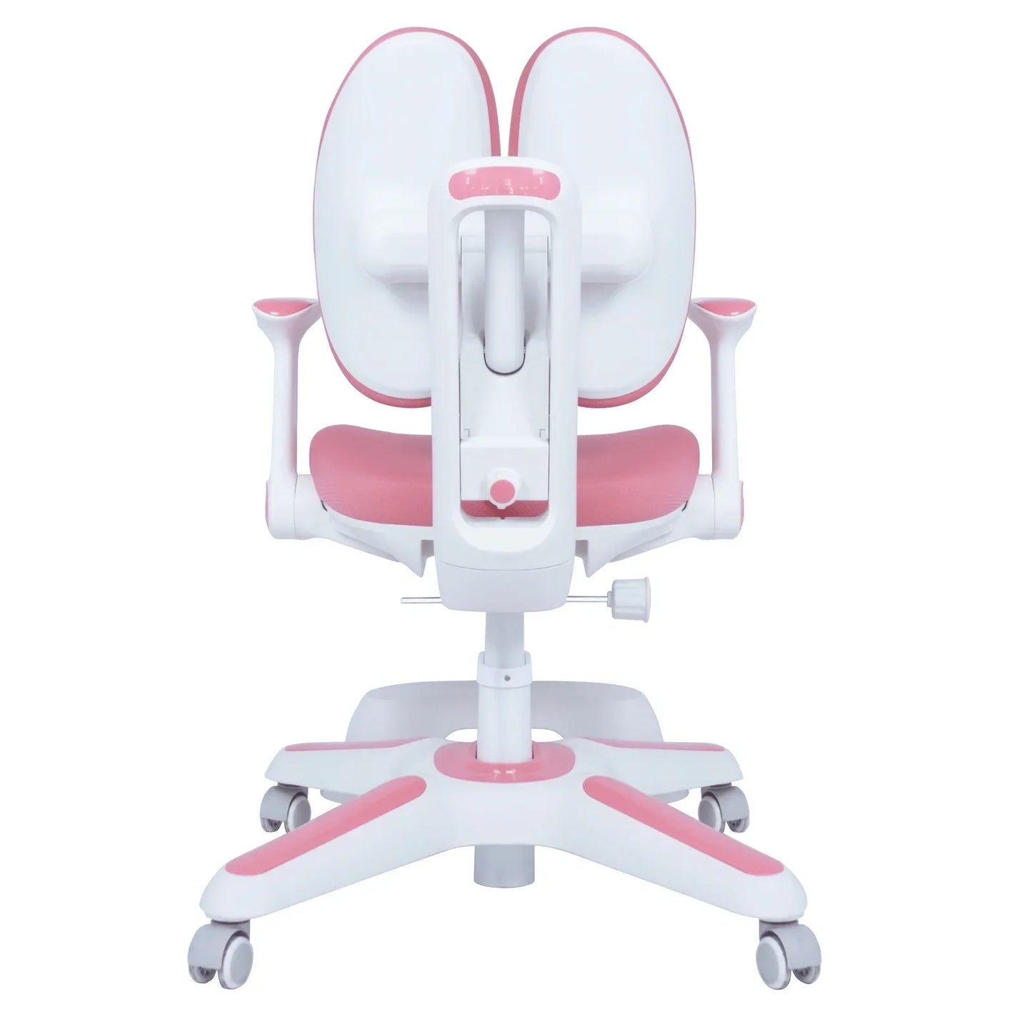 4x Ergonomic Children Kids Study Chairs Height Adjustable - Pink - Mekamart Australia