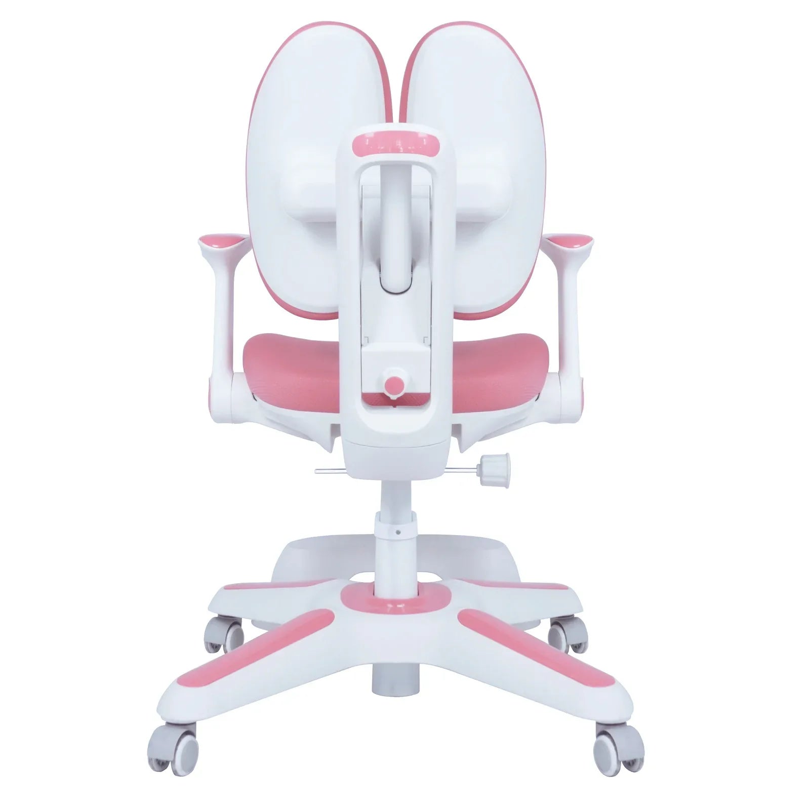 4x Ergonomic Children Kids Study Chairs Height Adjustable - Pink - Mekamart Australia