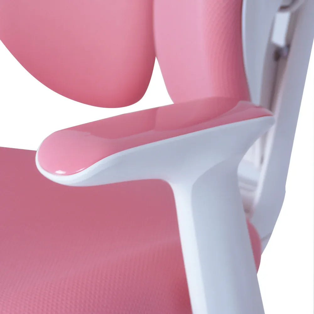 4x Ergonomic Children Kids Study Chairs Height Adjustable - Pink - Mekamart Australia