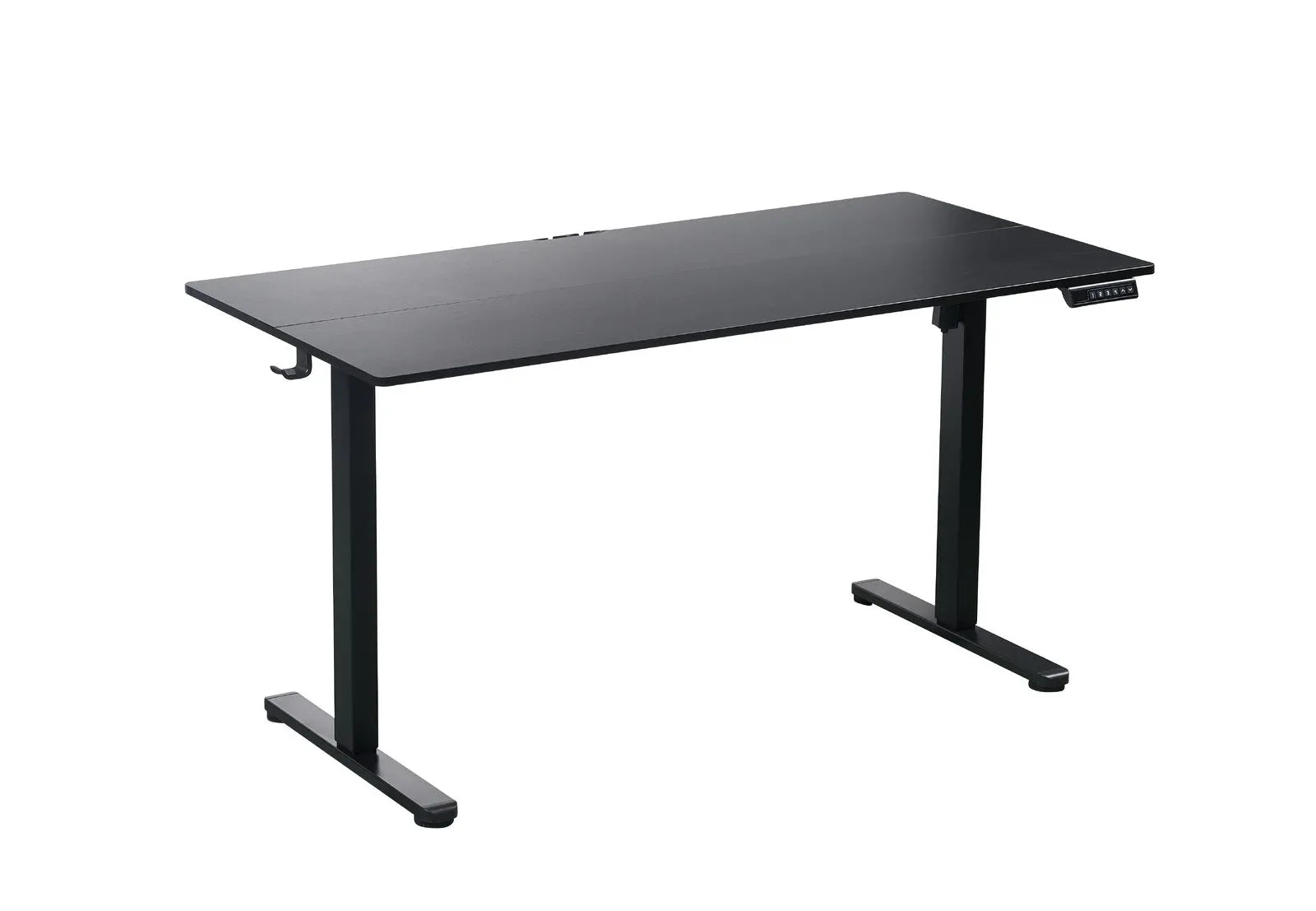 140 x 70cm Electric Standing Desk Height Adjustable Motorised Electric Sit Stand in Black - Mekamart Australia