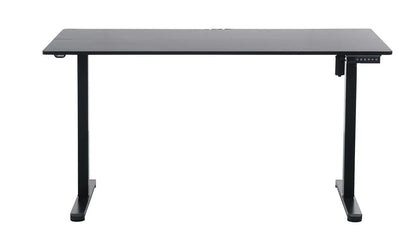 140 x 70cm Electric Standing Desk Height Adjustable Motorised Electric Sit Stand in Black - Mekamart Australia