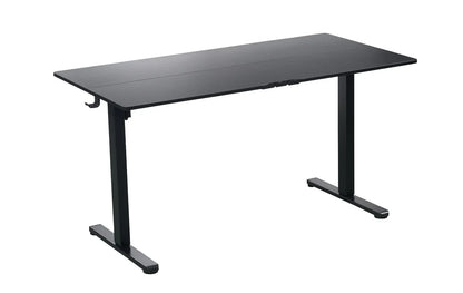 140 x 70cm Electric Standing Desk Height Adjustable Motorised Electric Sit Stand in Black - Mekamart Australia