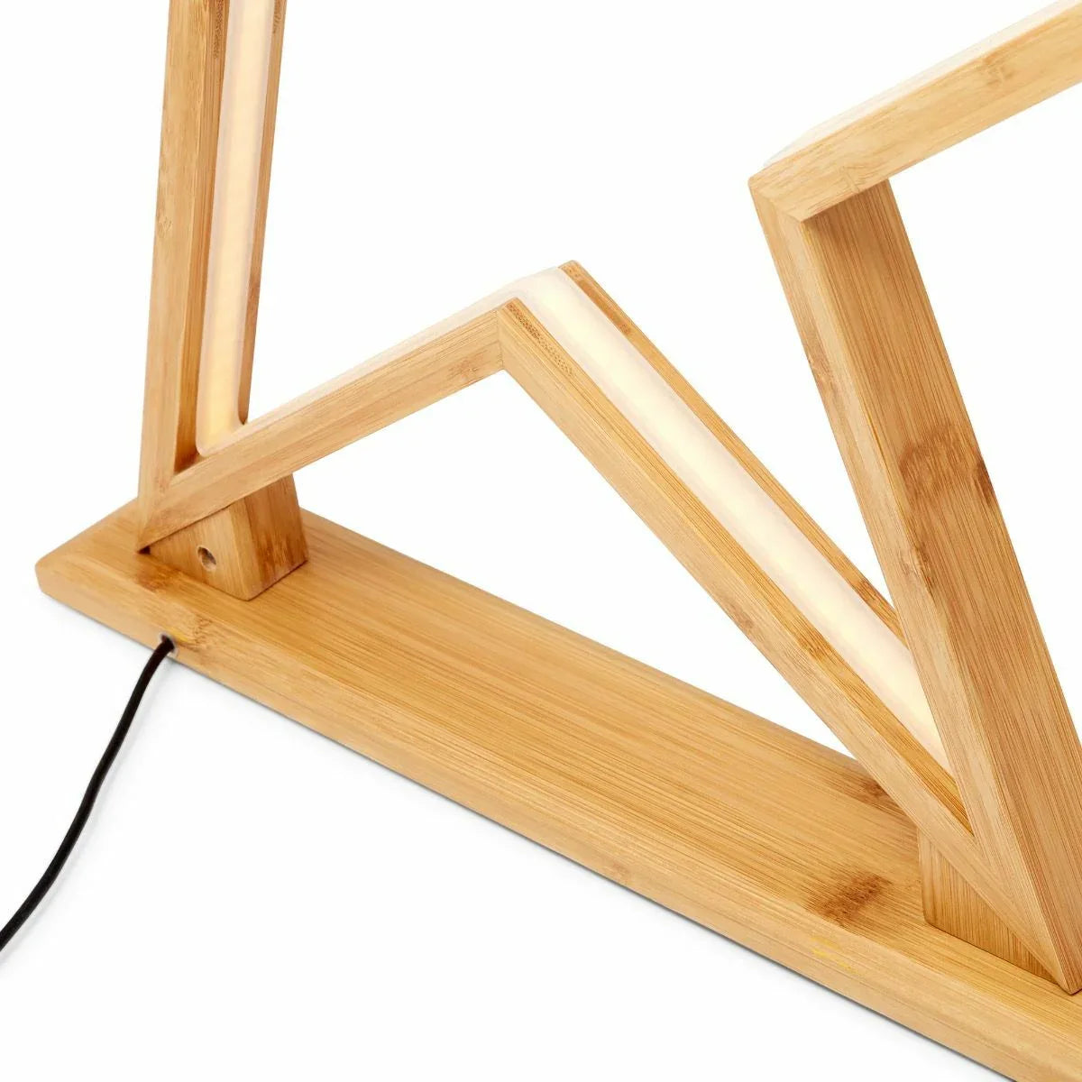 52cm Bamboo Star LED Table Desk Lamp Light Modern Designer - Natural - Mekamart Australia