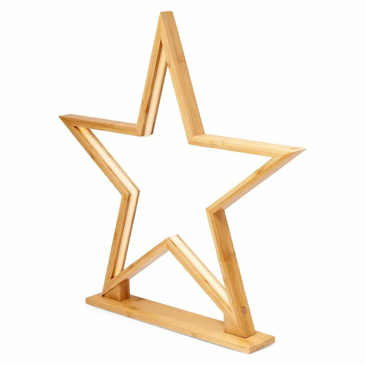 52cm Bamboo Star LED Table Desk Lamp Light Modern Designer - Natural - Mekamart Australia