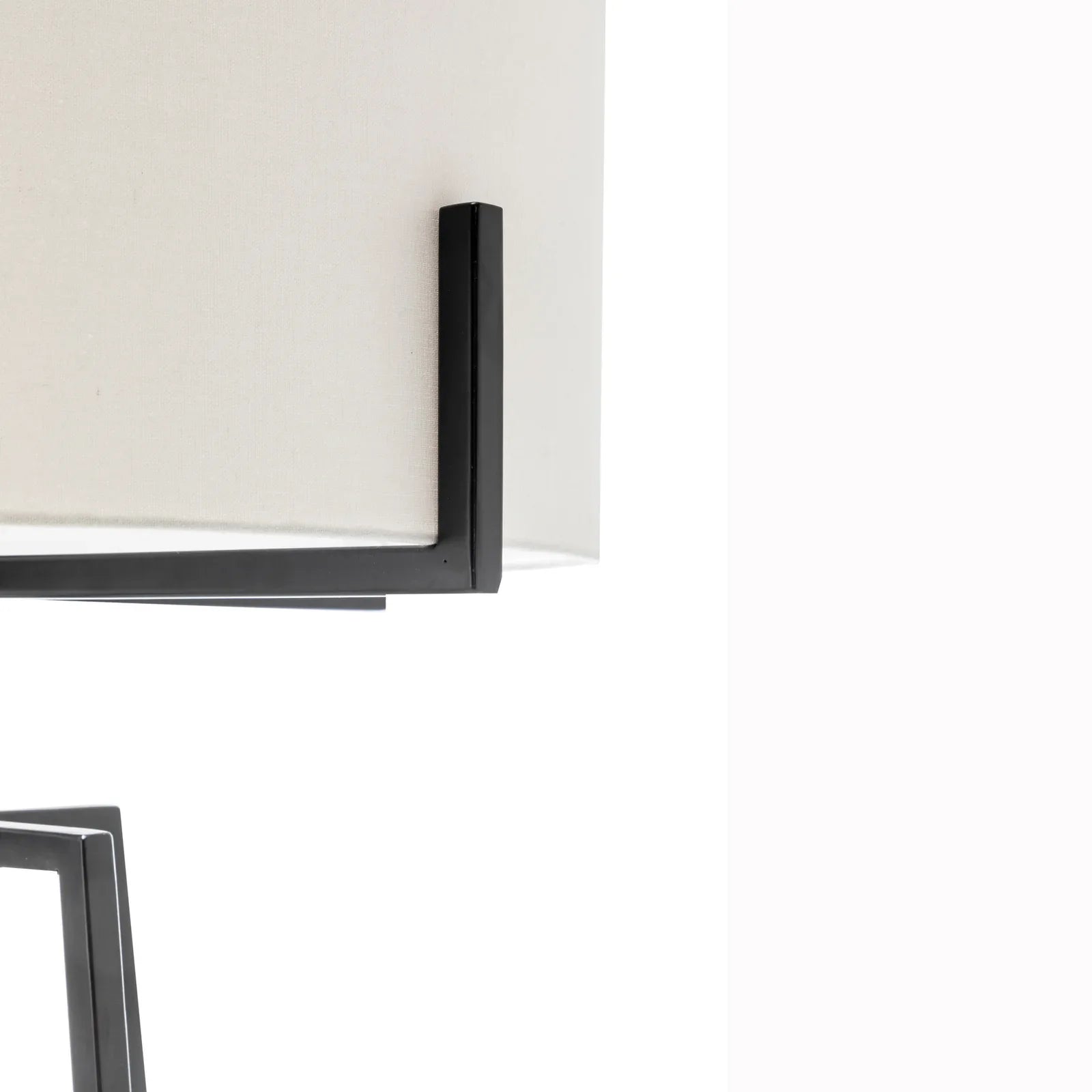 Modern Dimmable Floor Lamp + Table Desk Lamp w/ Linen Shade Scandi - Matte Black - Mekamart Australia