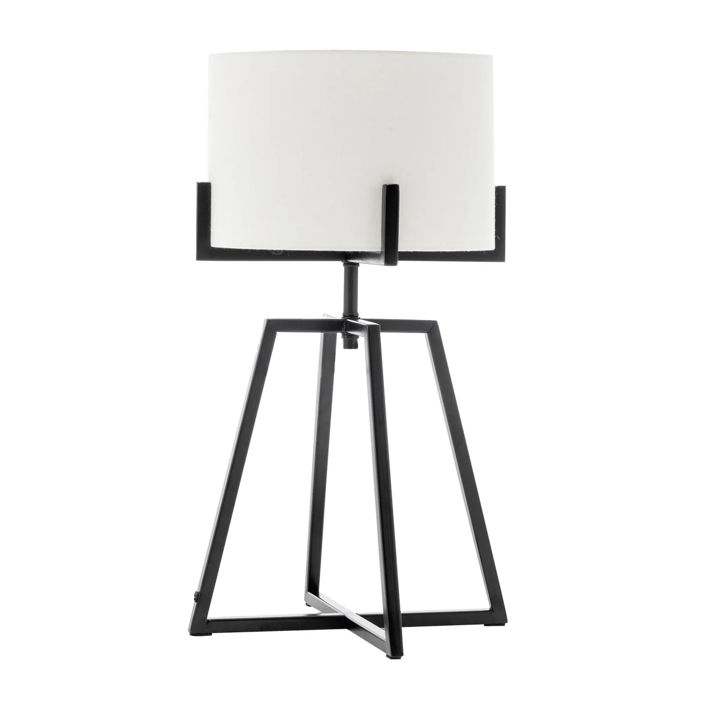 Modern Dimmable Floor Lamp + Table Desk Lamp w/ Linen Shade Scandi - Matte Black - Mekamart Australia
