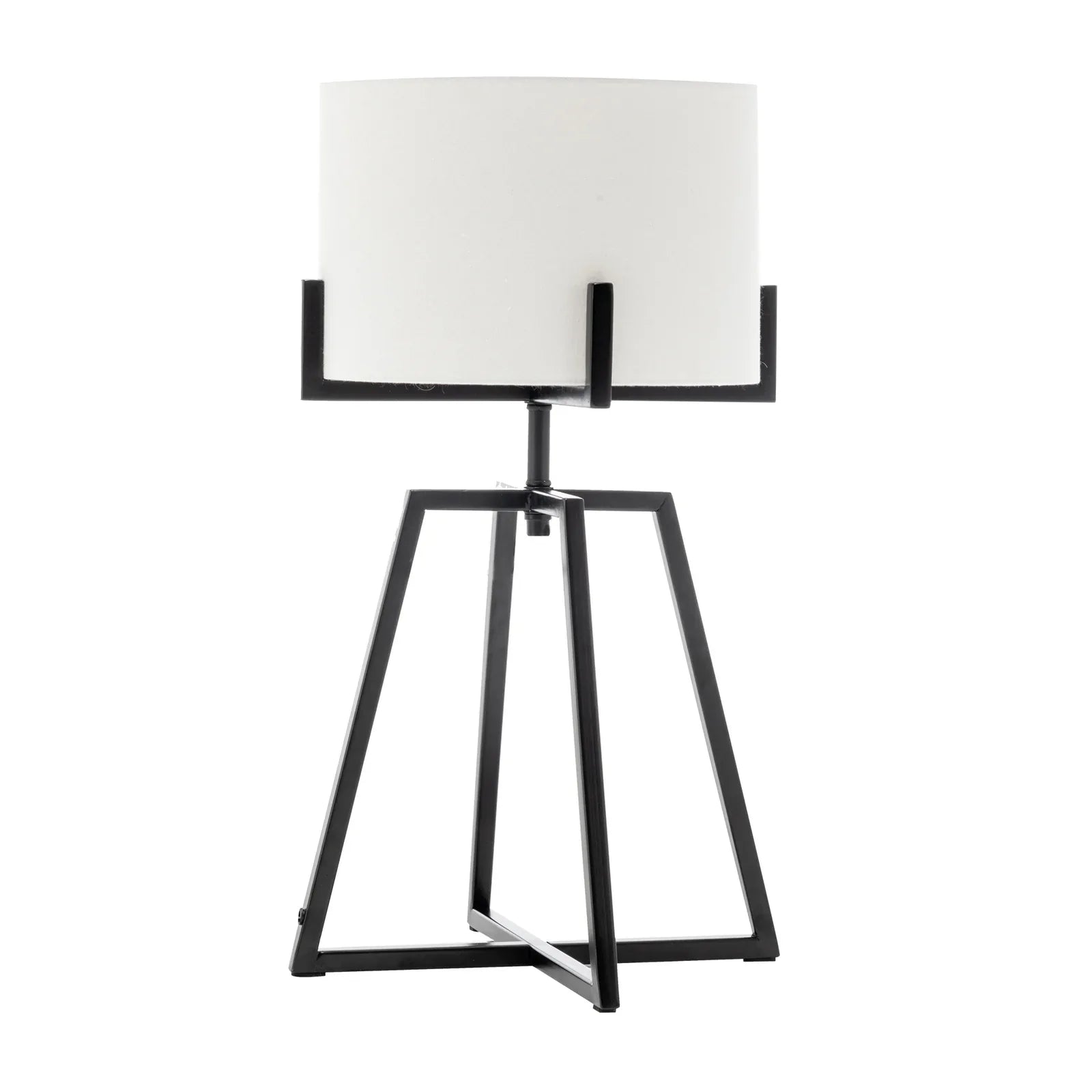 Modern Dimmable Floor Lamp + Table Desk Lamp w/ Linen Shade Scandi - Matte Black - Mekamart Australia
