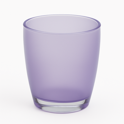 Bathroom Toothbrush Holder Caddy Storage Organizer Oval Tumbler Cup in Purple