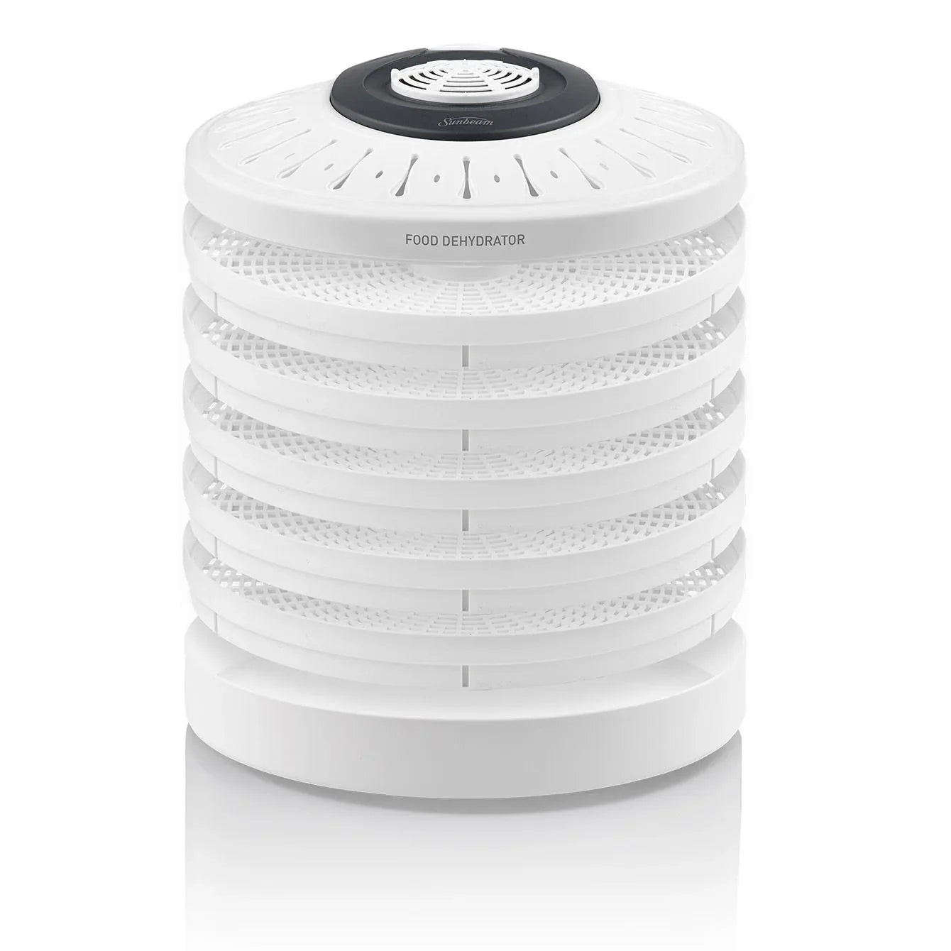 Sunbeam DT5600 Food Dehydrator 5 Stackable Drying Racks with Fruit Roll Tray - Mekamart Australia