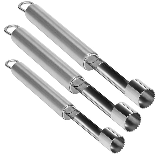 3x WILTSHIRE APPLE CORER Fruit Vegetable Cutter Slicer Tool Stainless Steel