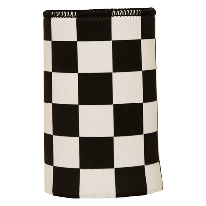 Large Checkerboard Stubby Cooler - Standard