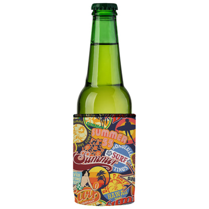 Vintage Summer Stubby Cooler 2-Pack - Standard