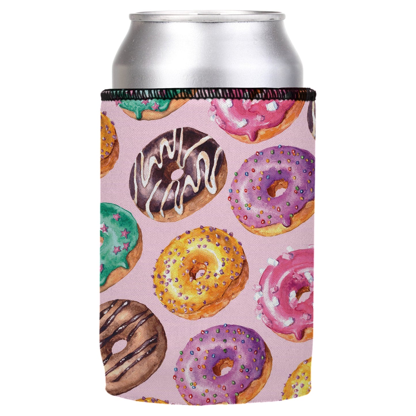 Donuts Go Nuts Stubby Cooler - Standard