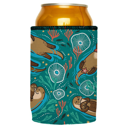 Sea Otters Chillin Stubby Cooler - Standard