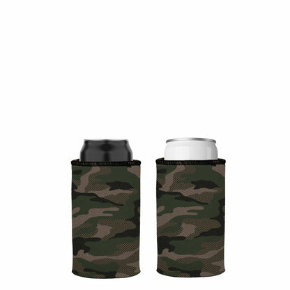Green Camo Dot Pattern Stubby Cooler 2-Pack - Standard
