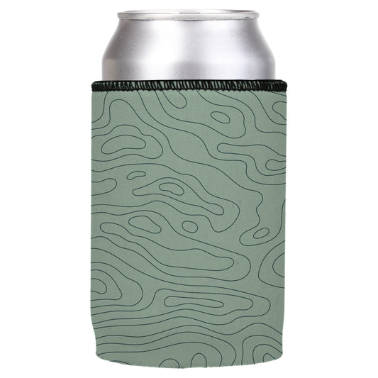 Topographic Map Stubby Cooler - Standard