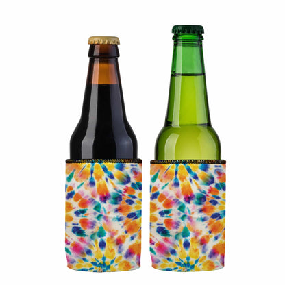 Rainbow Spiral Tie-Dye Stubby Cooler 2-Pack - Standard