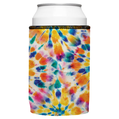 Rainbow Spiral Tie-Dye Stubby Cooler 2-Pack - Standard