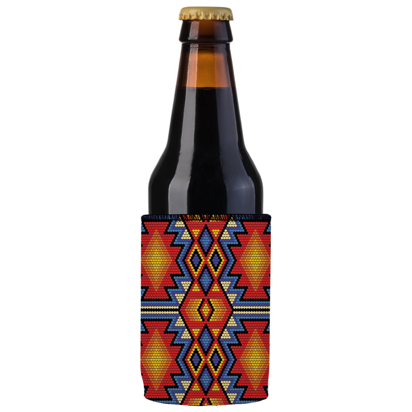 Huichol Beading Stubby Cooler - Standard