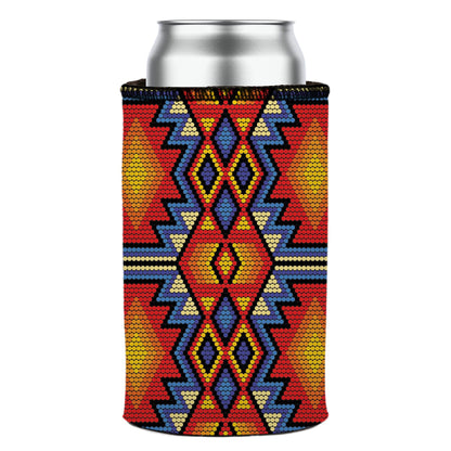 Huichol Beading Stubby Cooler - Standard