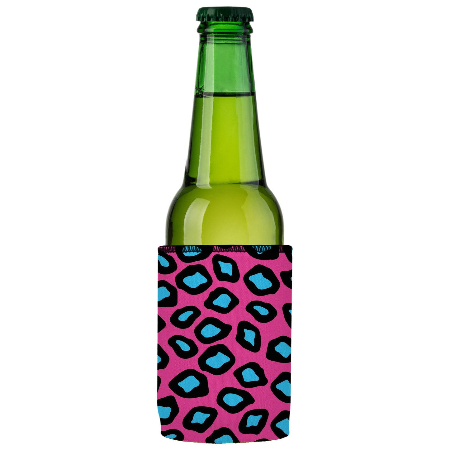 Pink Leopard Print Stubby Cooler - Standard
