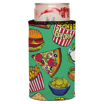Burgers Junk Food Stubby Cooler - Standard