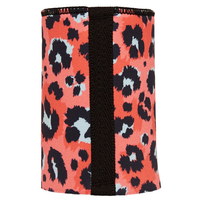 Coral Leopard Print Stubby Cooler - Standard
