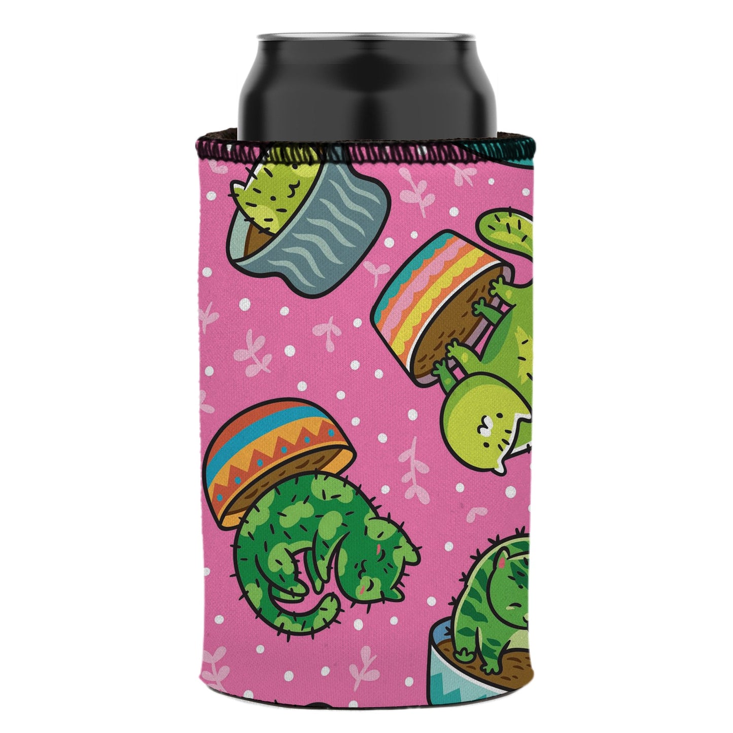 Cats in a Flowerpot Stubby Cooler - Standard