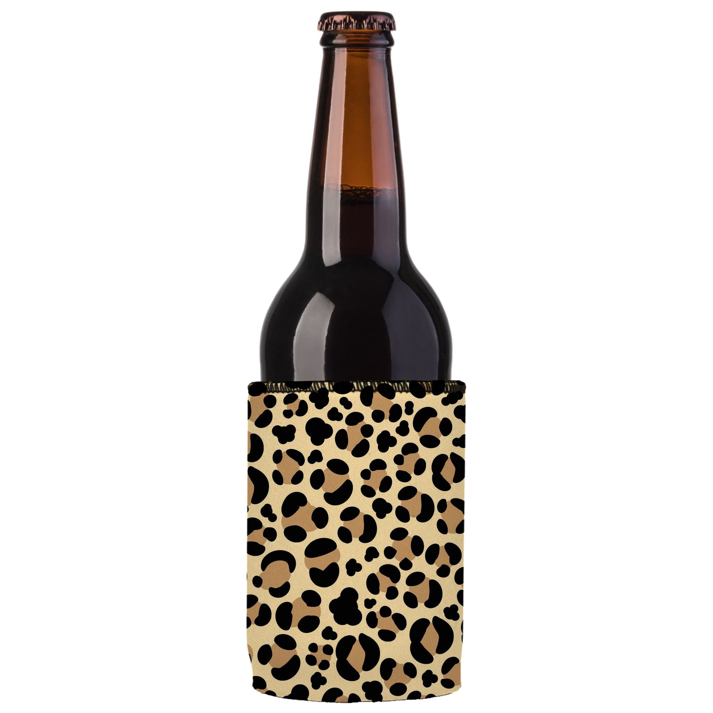 Leopard Print Stubby Cooler 2-Pack - Standard