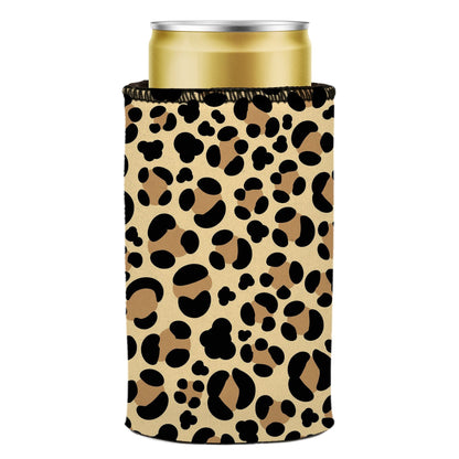 Leopard Print Stubby Cooler 2-Pack - Standard