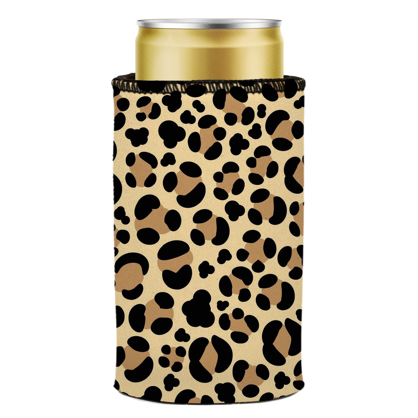 Leopard Print Stubby Cooler - Standard