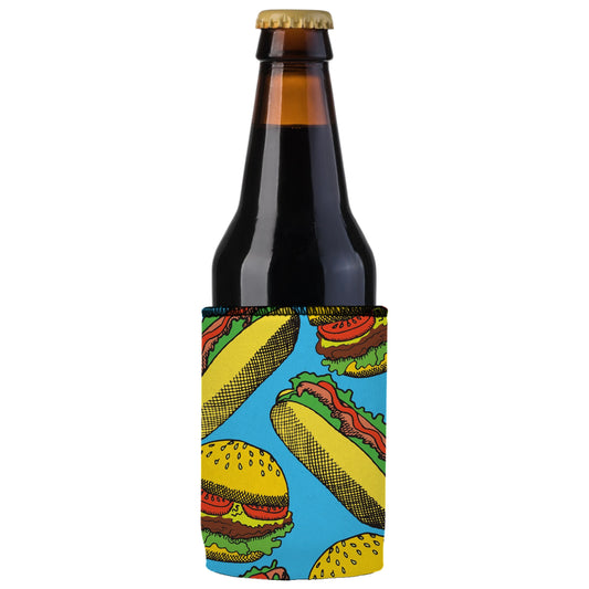 Hamburgers & Sandwiches Stubby Cooler - Standard - Mekamart Australia