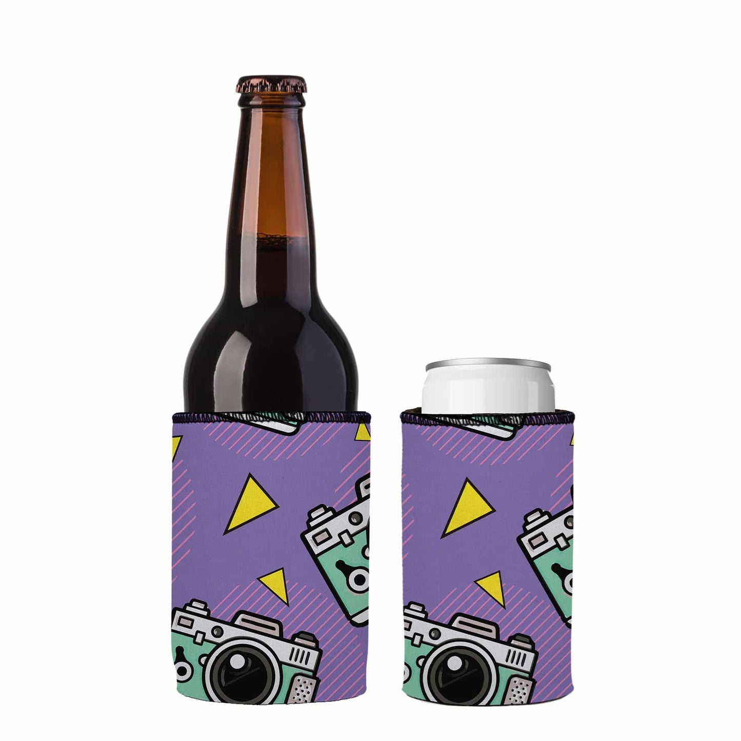 Cameras Shoot People Stubby Cooler 2-Pack - Standard