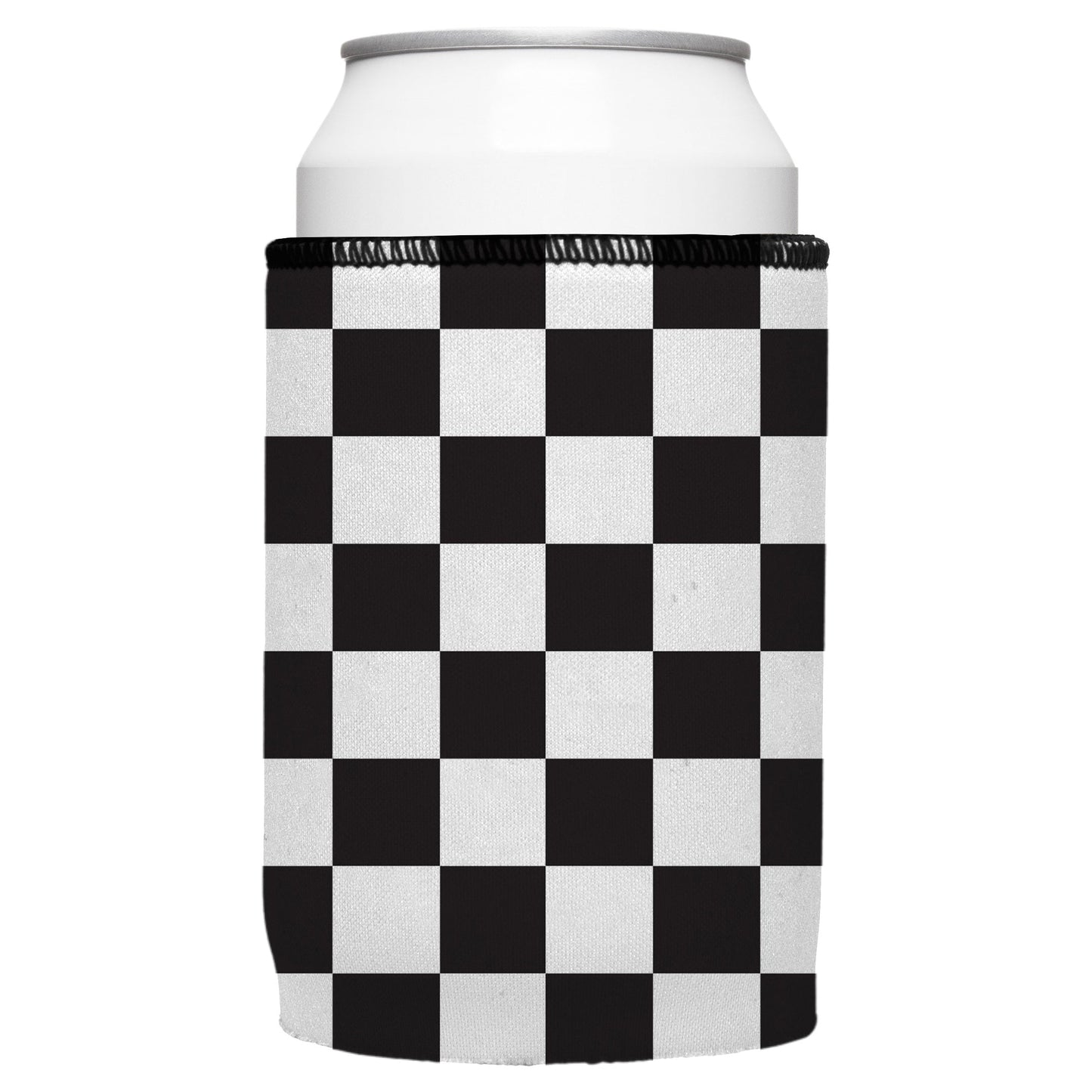 Small Checkerboard Stubby Cooler 2-Pack - Standard
