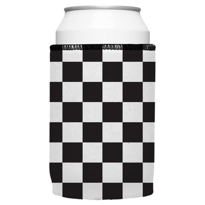 Small Checkerboard Stubby Cooler 2-Pack - Standard