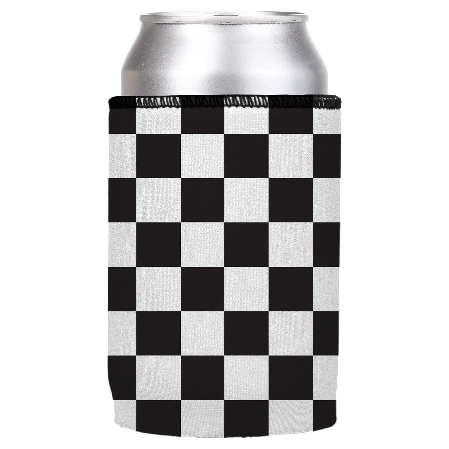 Small Checkerboard Stubby Cooler - Standard - Mekamart Australia