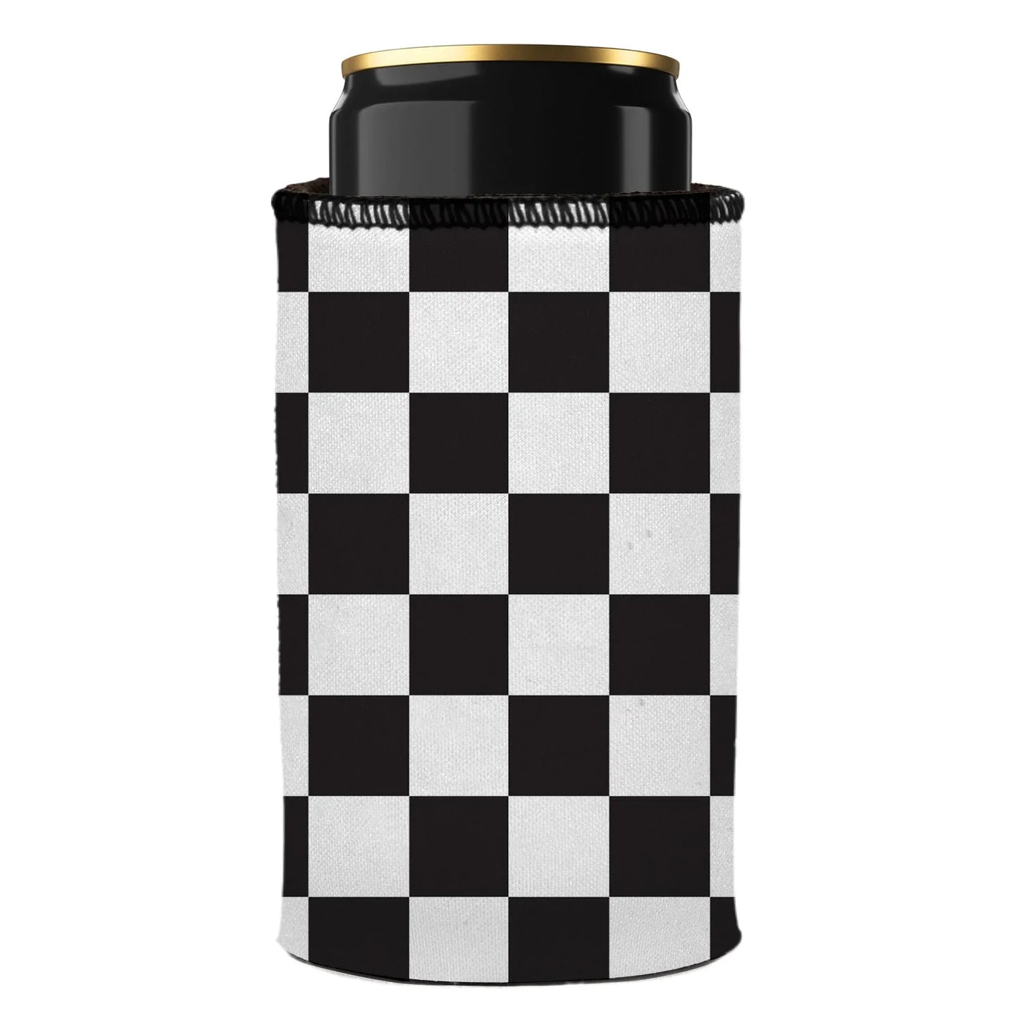 Small Checkerboard Stubby Cooler - Standard - Mekamart Australia