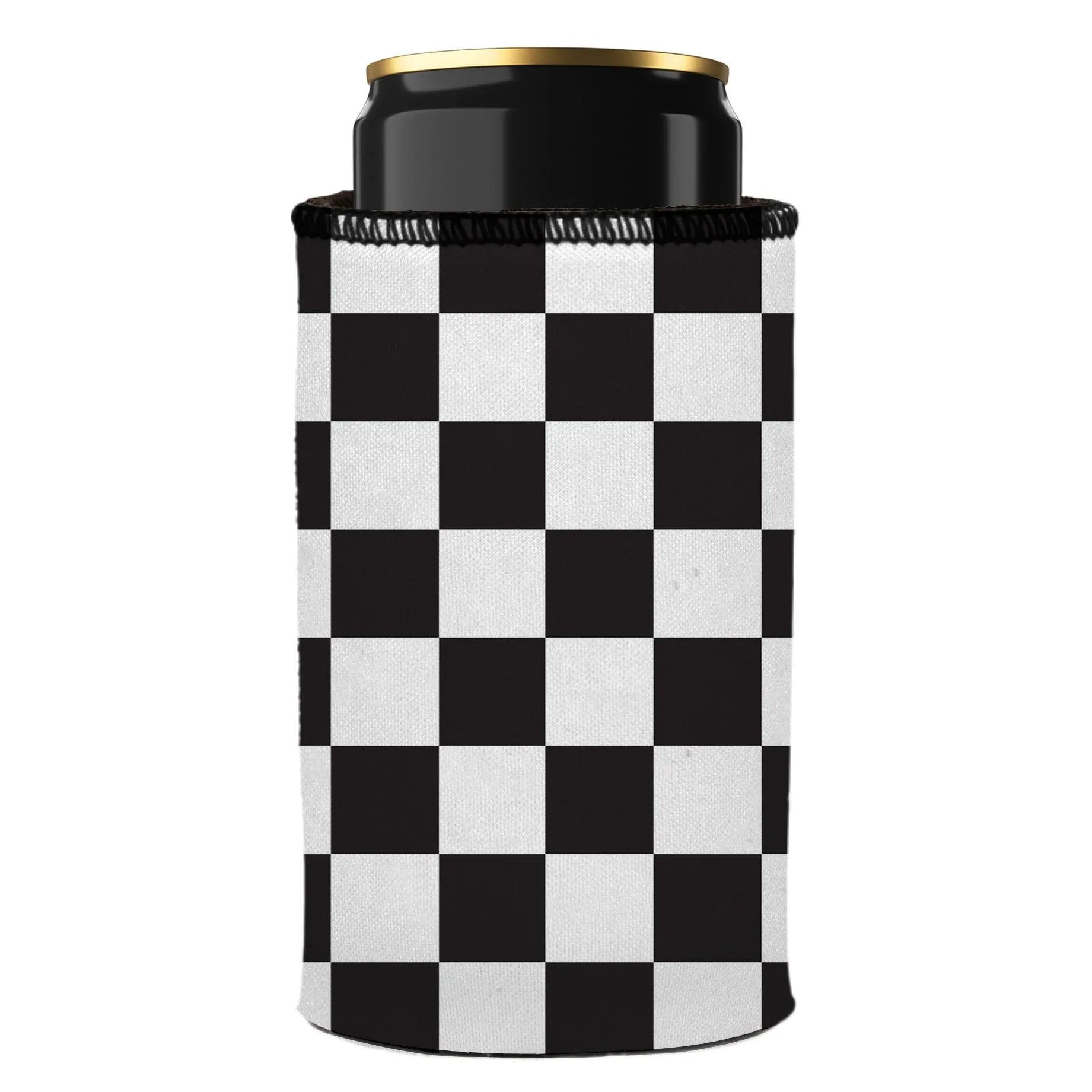 Small Checkerboard Stubby Cooler - Standard - Mekamart Australia