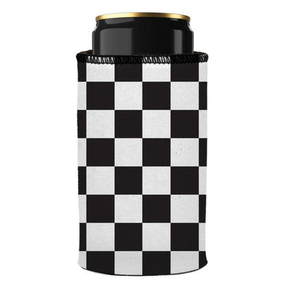Small Checkerboard Stubby Cooler - Standard - Mekamart Australia