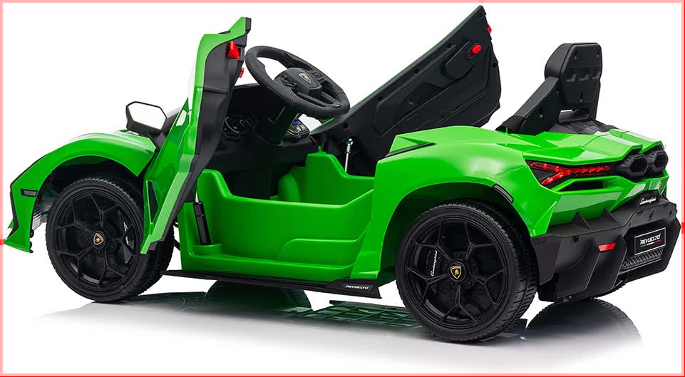 Lamborghini Revuelto Licensed Ride on 12V Remote Control Power Battery Car With Scissor door – Green