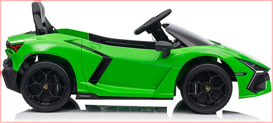 Lamborghini Revuelto Licensed Ride on 12V Remote Control Power Battery Car With Scissor door – Green