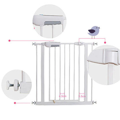 Adjusted Baby Pet Child Safety Security Gate Auto Swing Door - Mekamart Australia